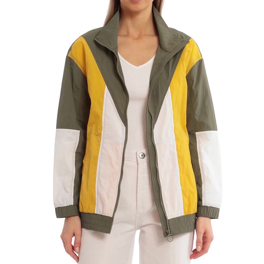 Avec Les Filles Women Colorblock Zip Jacket